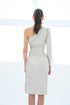 ONE SHOULDER MIDI DRESS - Barrus London